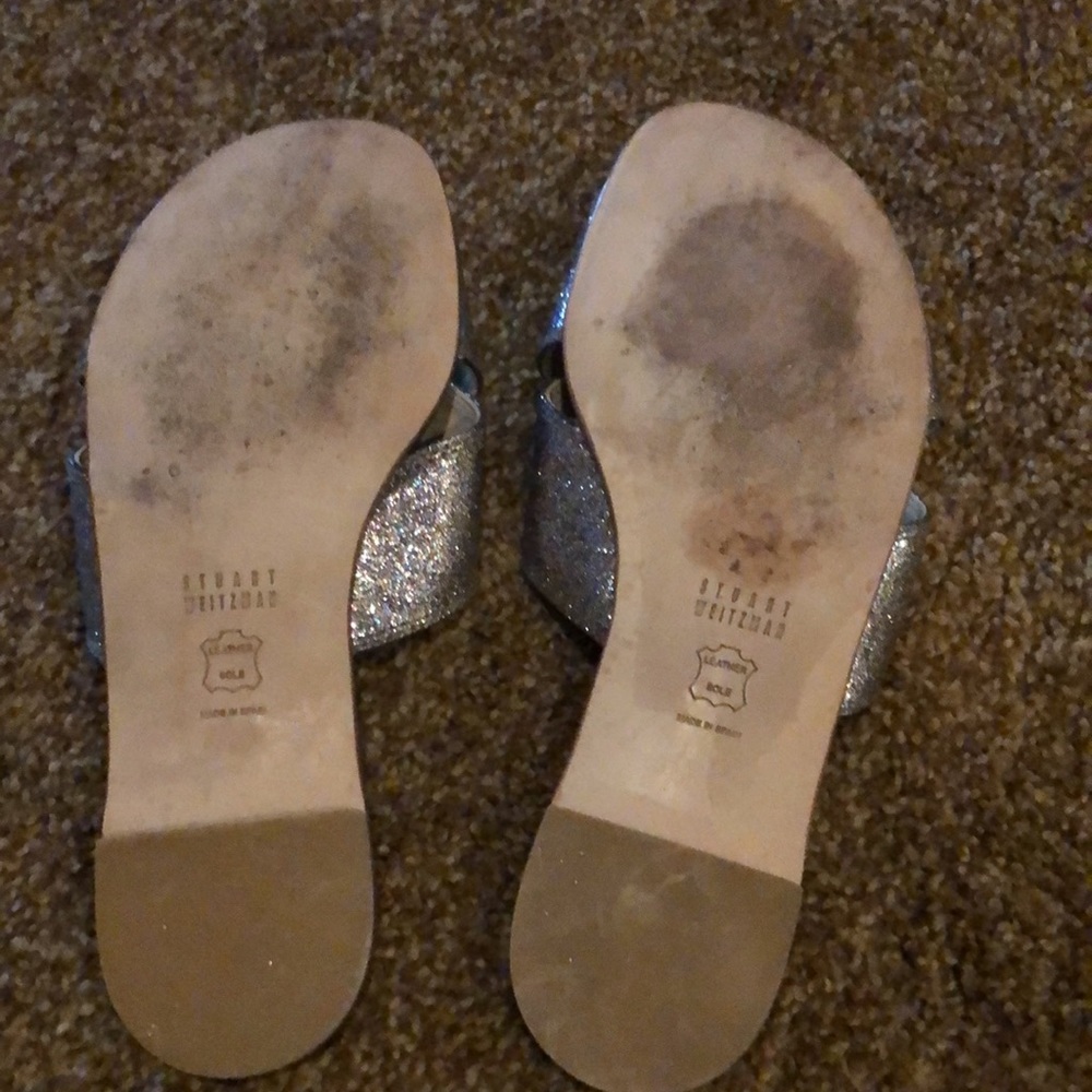 Stuart Weitzman Byway Crisscross Flat Sandal Iris - image 2